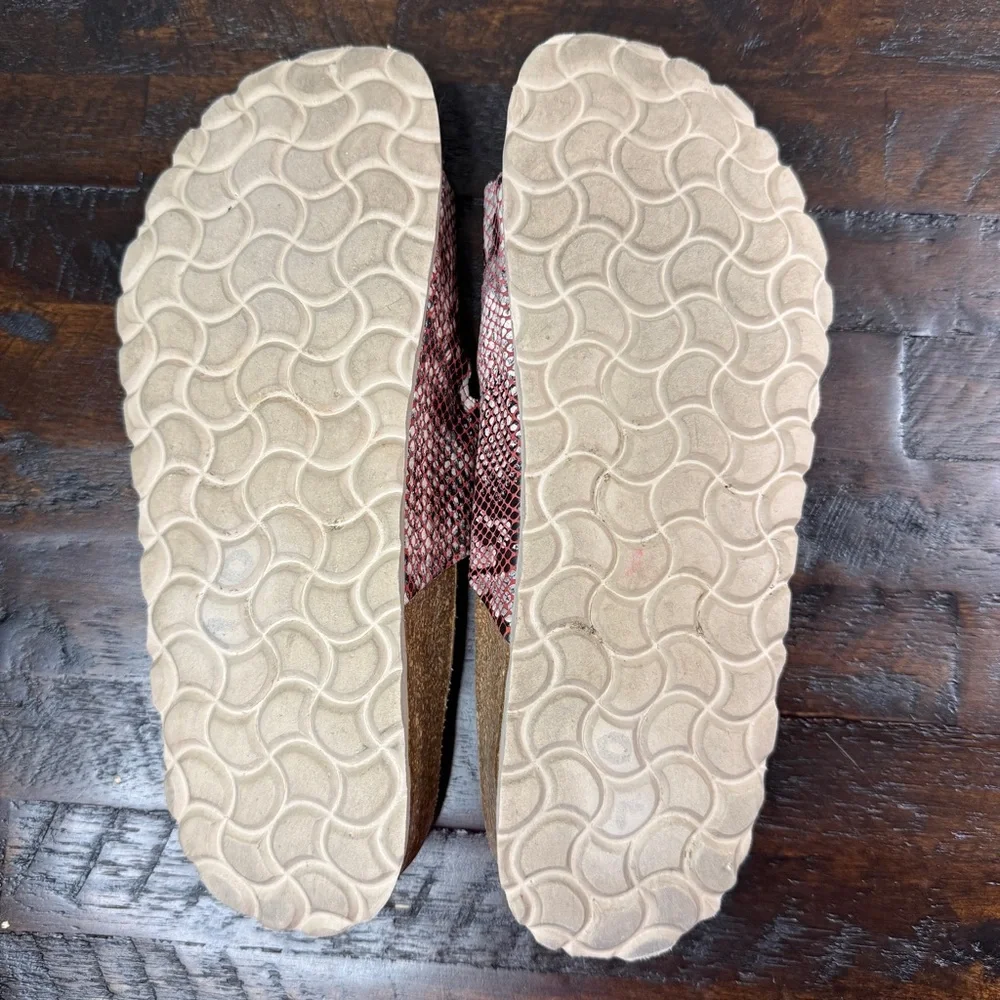 Sanosan Women's Aston Snake Leather Sietelunas Sandals Size 38
